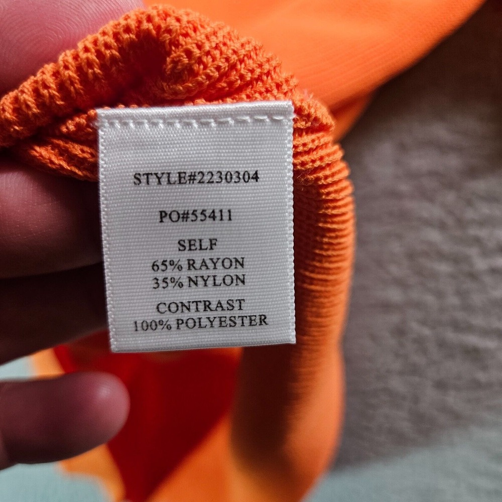 NWOT Current Air‎ Anthropologie Cropped Top Women Small Fringe Sleeve Orange - Picture 5 of 12